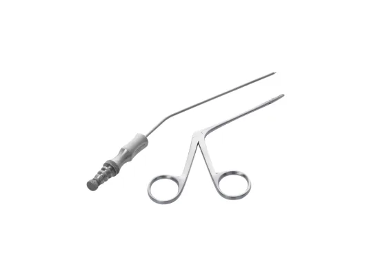 Surgical forceps photographed for e-commerce