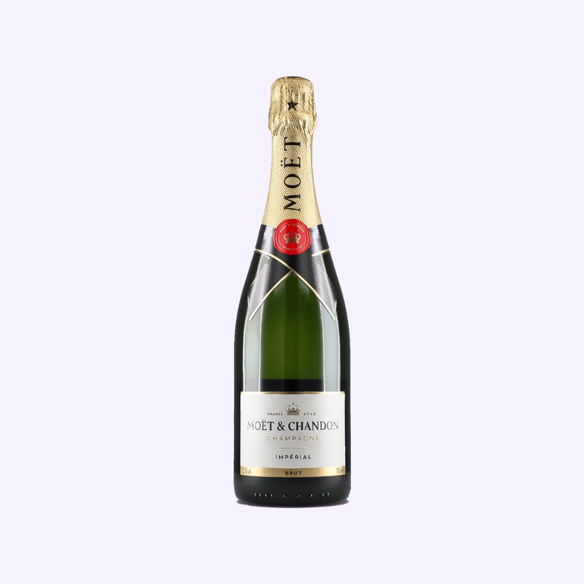 Packshot, champagne bottle