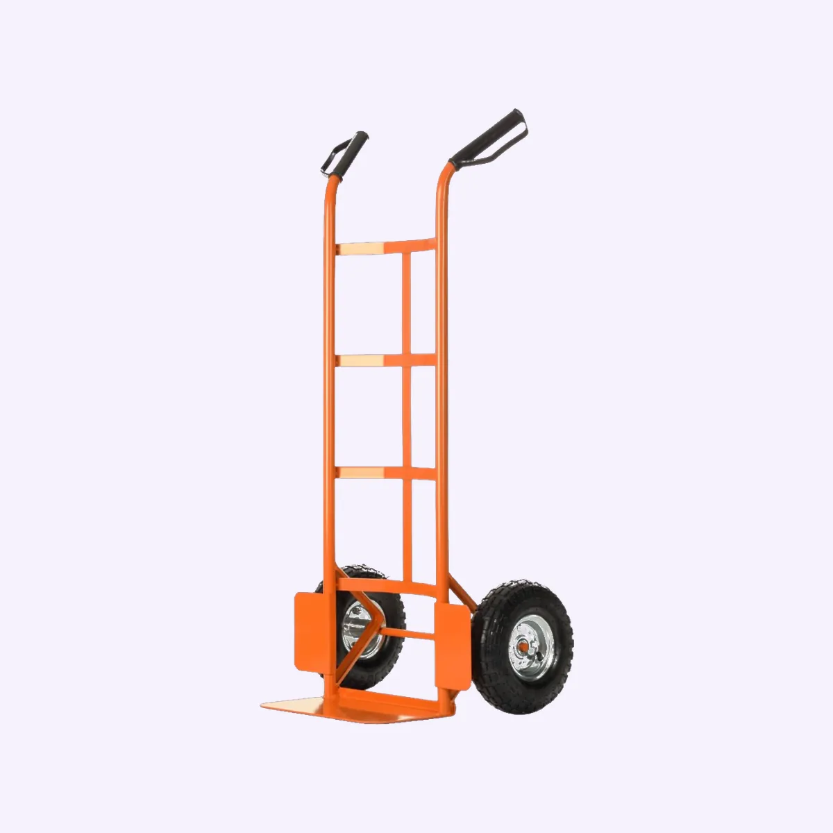 Packshot, orange hand truck