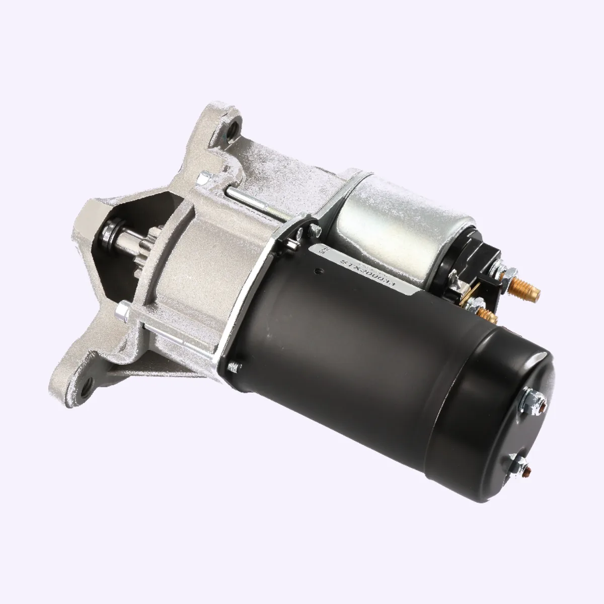 Industrial parts photography, car starter motor