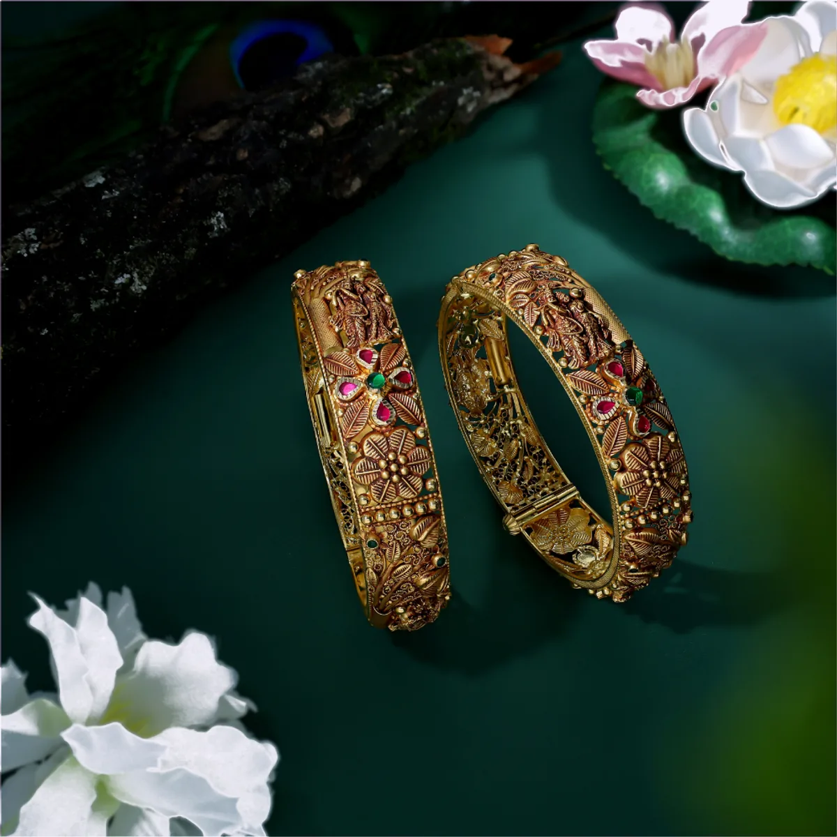 Gold bangles