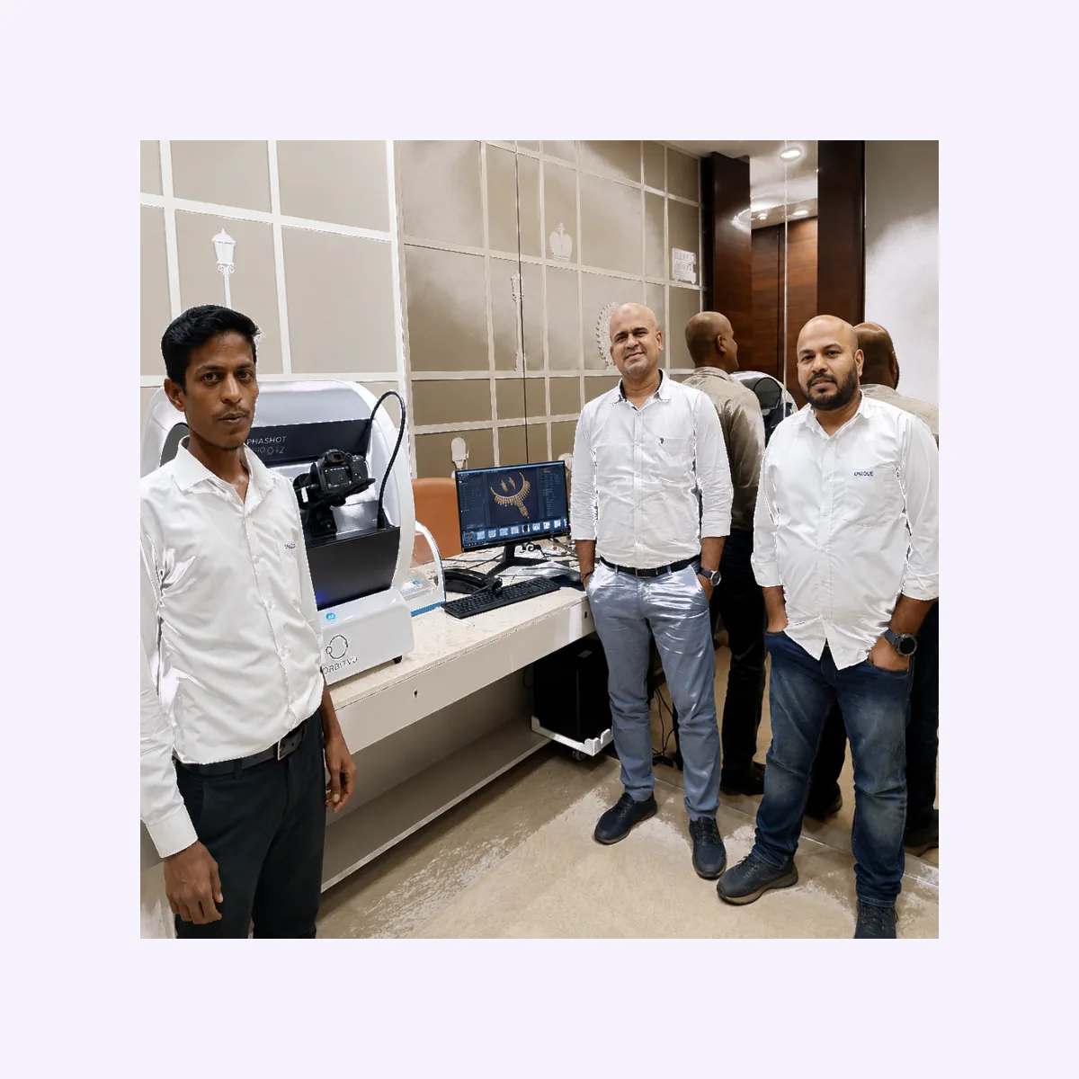 Team with Alphashot Micro V2 installation