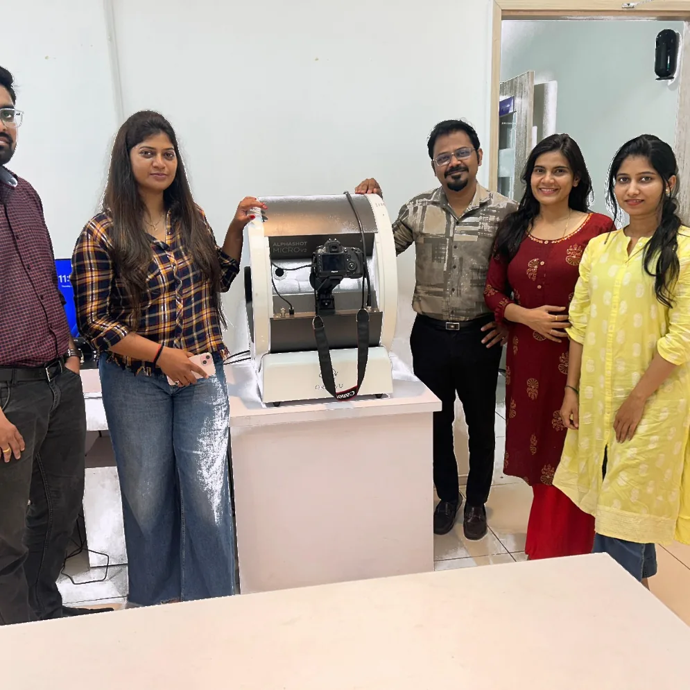 Team with Alphashot Micro V2 installation