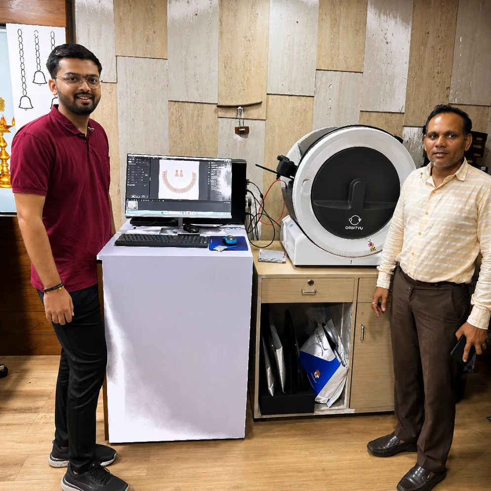 Team members with Alphashot Micro V2 installation