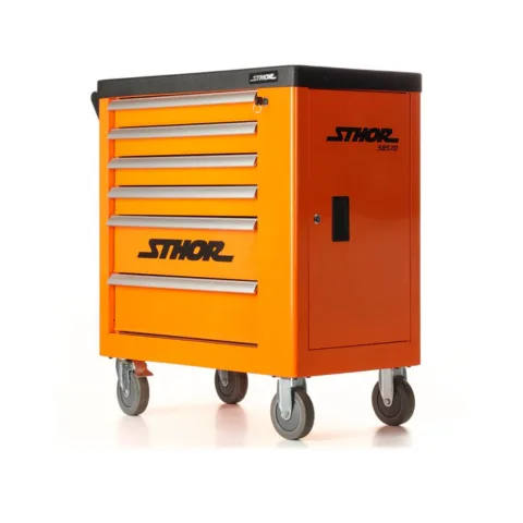 Rolling tool cabinet captured on Orbitvu Turntable G2